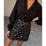 Black Beaded Mirror Skirt - Endless - UAE Rental and Resale for Women's Fashion