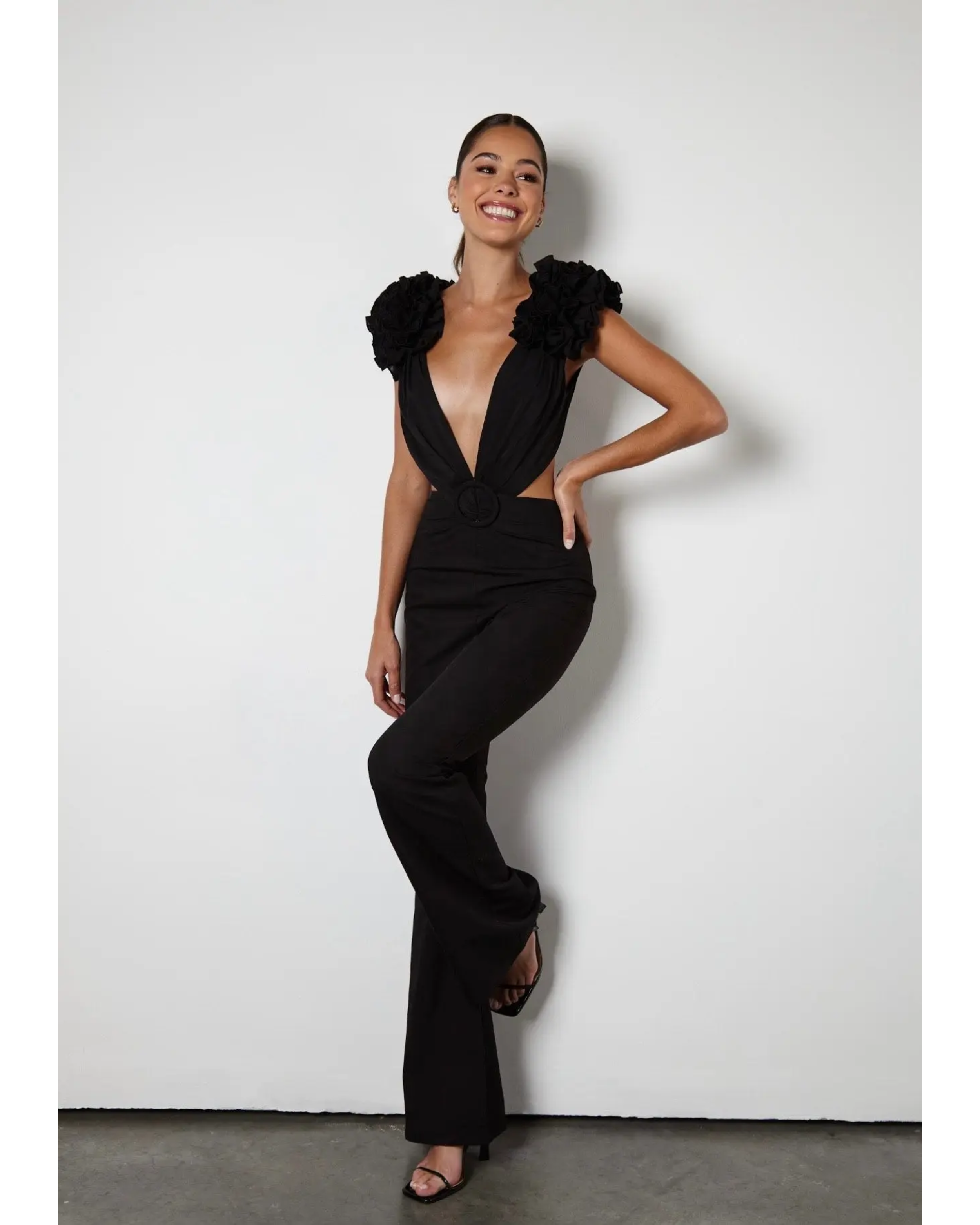 Black Cassini Jumpsuit - Endless - UAE Rental and Resale for Women's Fashion