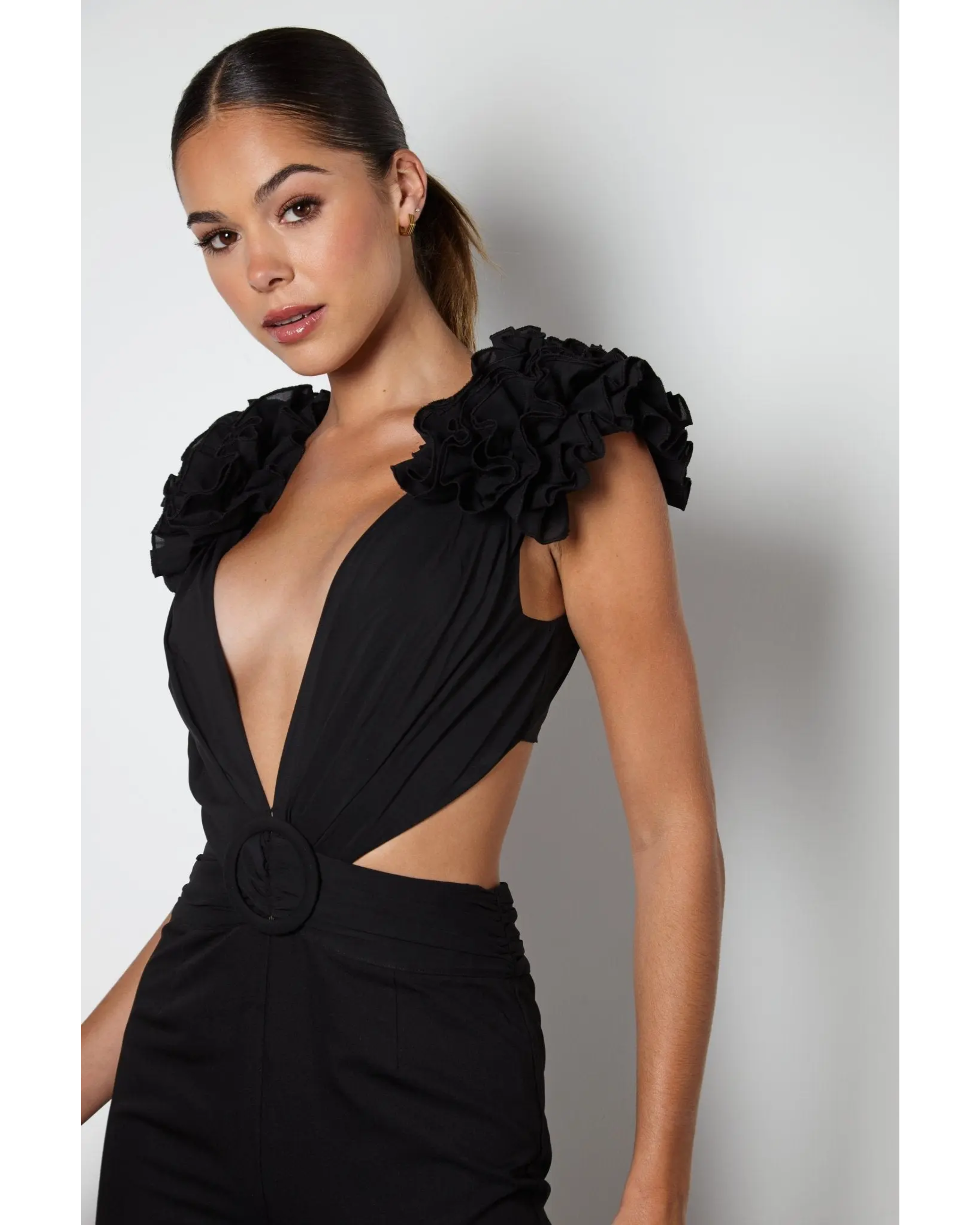 Black Cassini Jumpsuit - Endless - UAE Rental and Resale for Women's Fashion