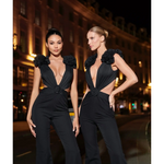 Black Cassini Jumpsuit - Endless - UAE Rental and Resale for Women's Fashion