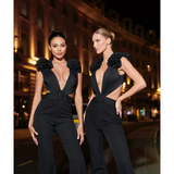 Black Cassini Jumpsuit - Endless - UAE Rental and Resale for Women's Fashion