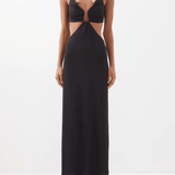 Black Crystal Torso Bra Maxi Dress - Endless - UAE Rental and Resale for Women's Fashion