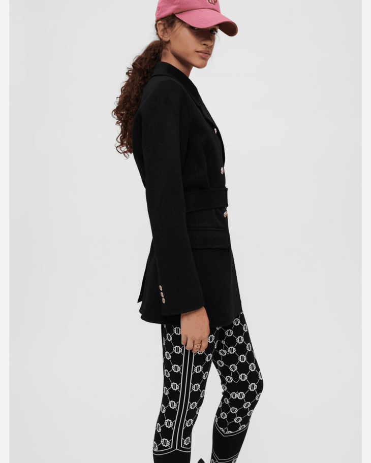 Black Double-Faced Coat With Belt - Endless - UAE Rental and Resale for Women's Fashion