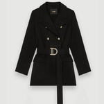 Black Double-Faced Coat With Belt - Endless - UAE Rental and Resale for Women's Fashion