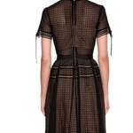 Black Eyelet Lace Pleated Aurelia Dress - Endless - UAE Rental and Resale for Women's Fashion