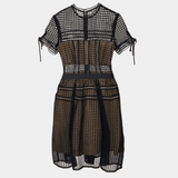 Black Eyelet Lace Pleated Aurelia Dress - Endless - UAE Rental and Resale for Women's Fashion