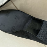 Black Glitter Fabric Mocassin Loafers - Endless - UAE Rental and Resale for Women's Fashion