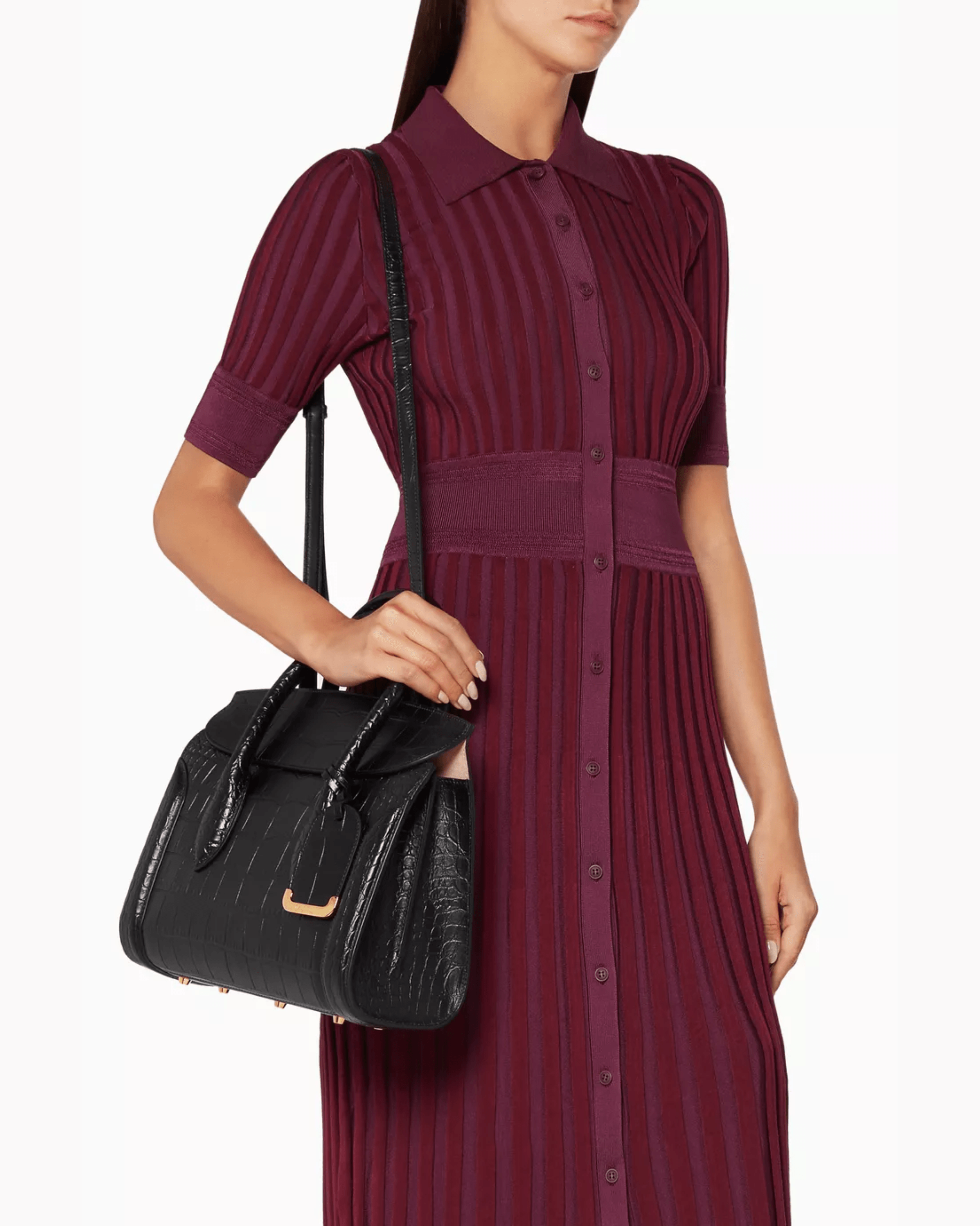Black Heroine 30 Croc-embossed Tote Bag - Endless - UAE Rental and Resale for Women's Fashion