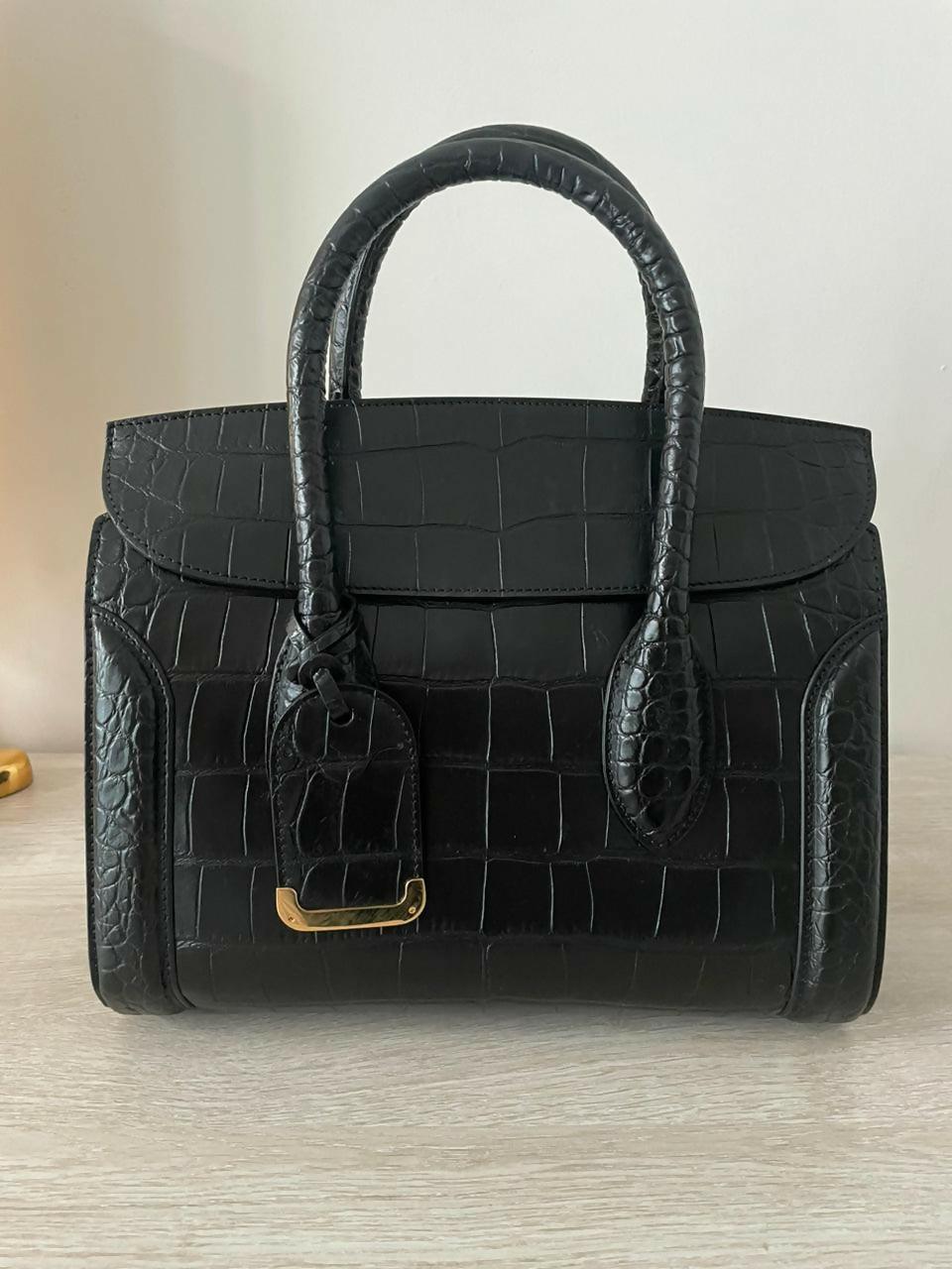 Black Heroine 30 Croc-embossed Tote Bag - Endless - UAE Rental and Resale for Women's Fashion