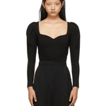 Black Jersey Sweetheart Bodysuit - Endless - UAE Rental and Resale for Women's Fashion