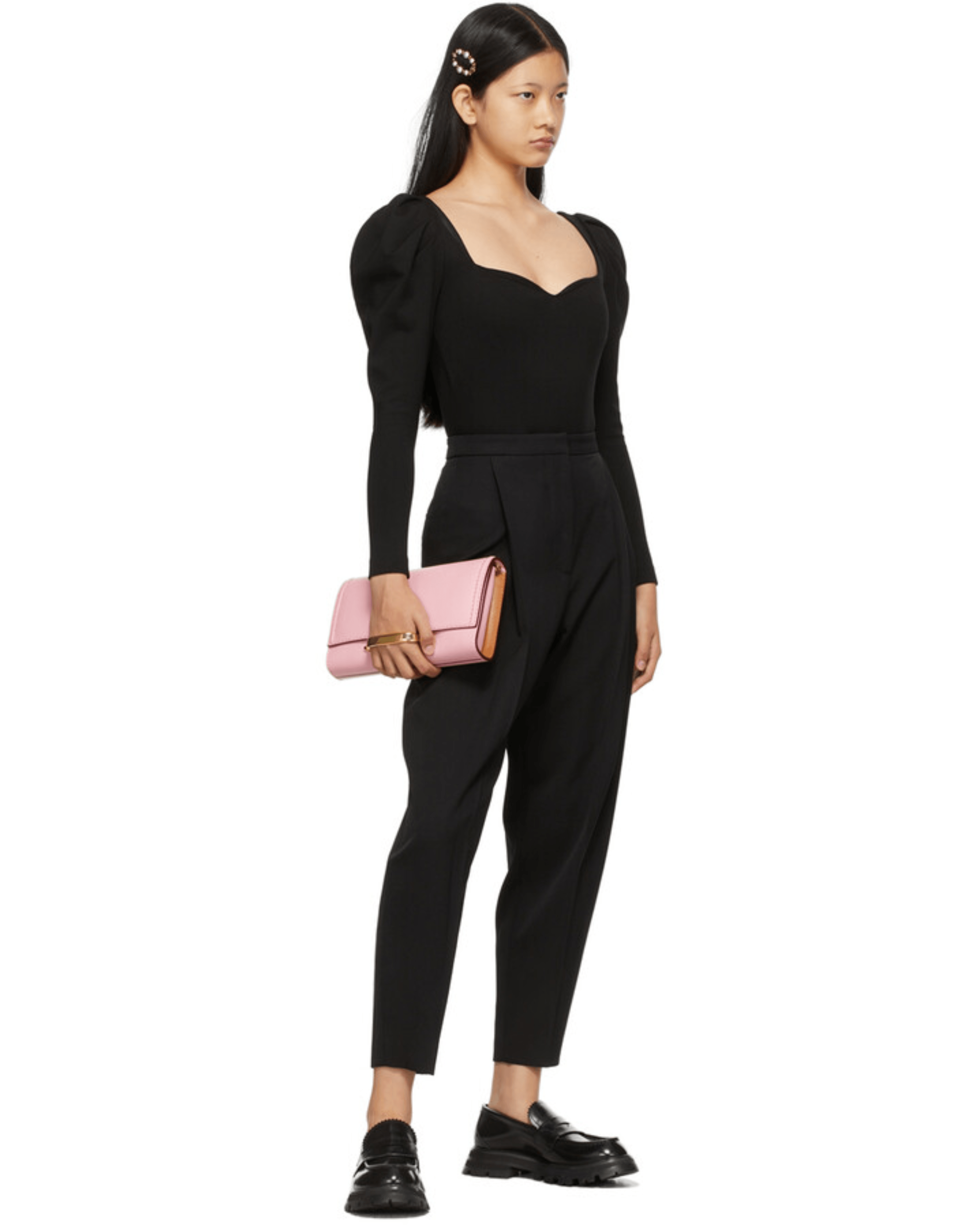 Black Jersey Sweetheart Bodysuit - Endless - UAE Rental and Resale for Women's Fashion