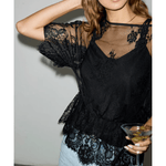 Black Lace Tilly Top - Endless - UAE Rental and Resale for Women's Fashion
