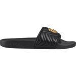 Black Quilted & Gold-GG Slides - Endless - UAE Rental and Resale for Women's Fashion