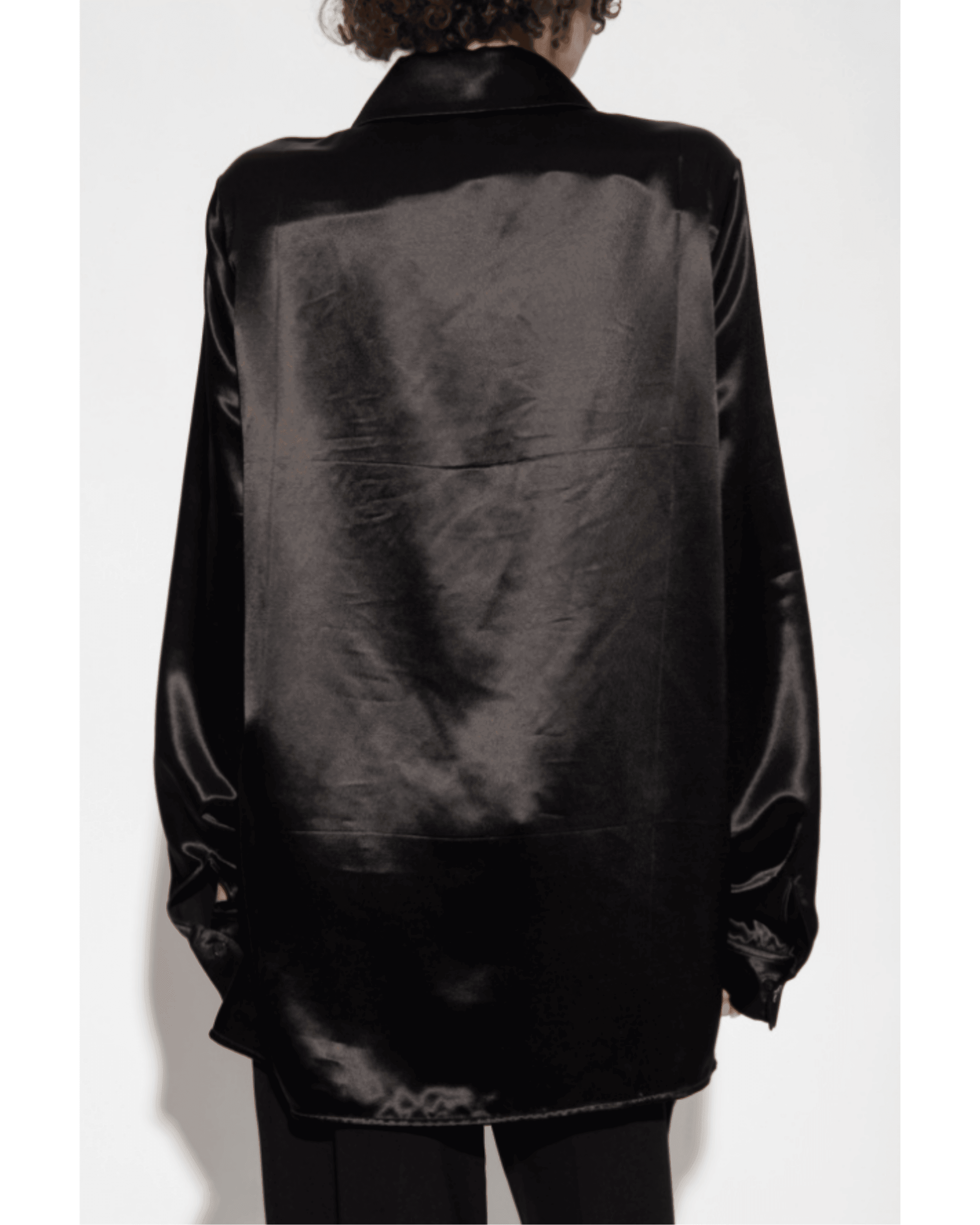 Black Satin Shirt - Endless - UAE Rental and Resale for Women's Fashion