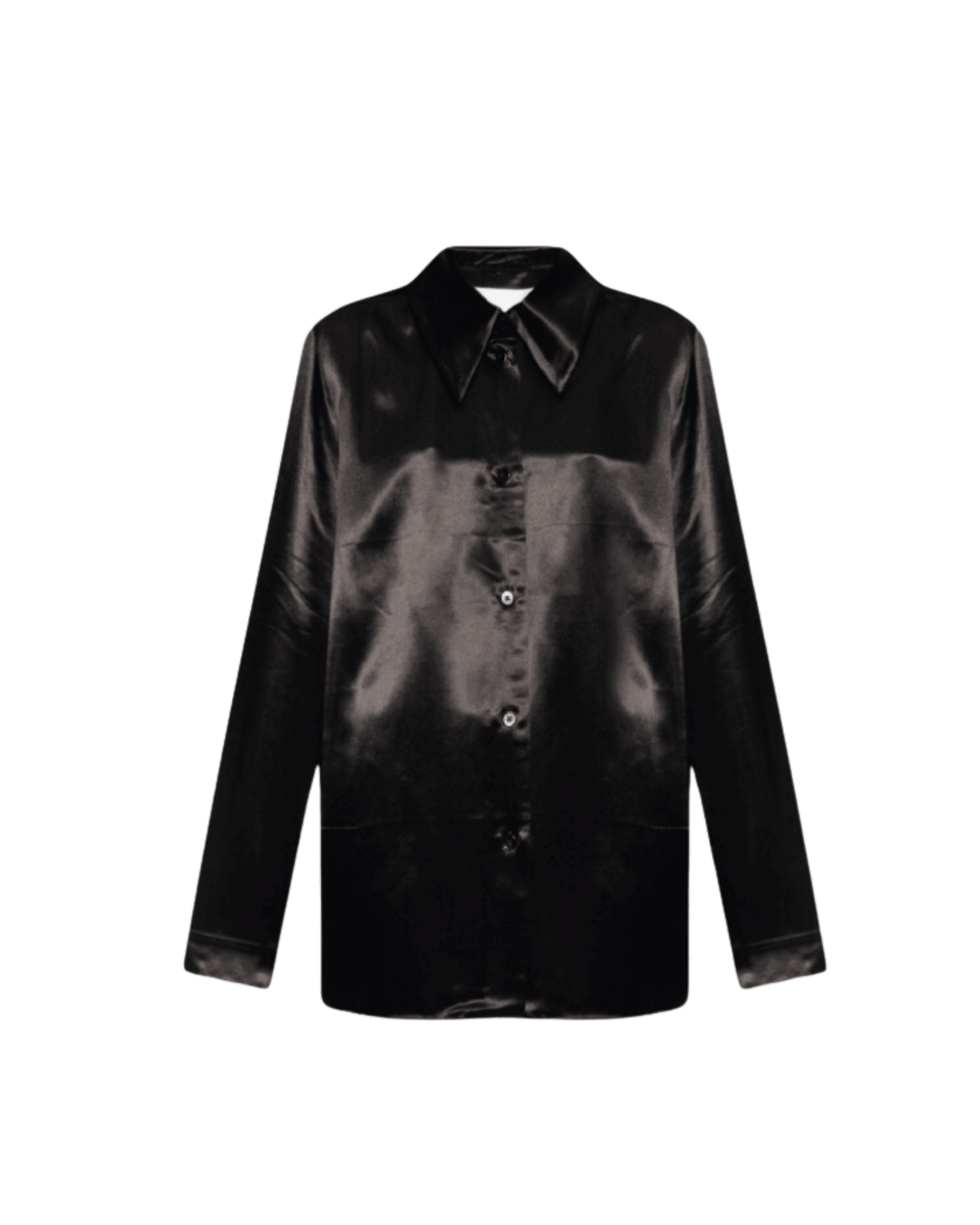 Black Satin Shirt - Endless - UAE Rental and Resale for Women's Fashion