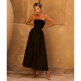 Black Strapless Midi Dress - Endless - UAE Rental and Resale for Women's Fashion