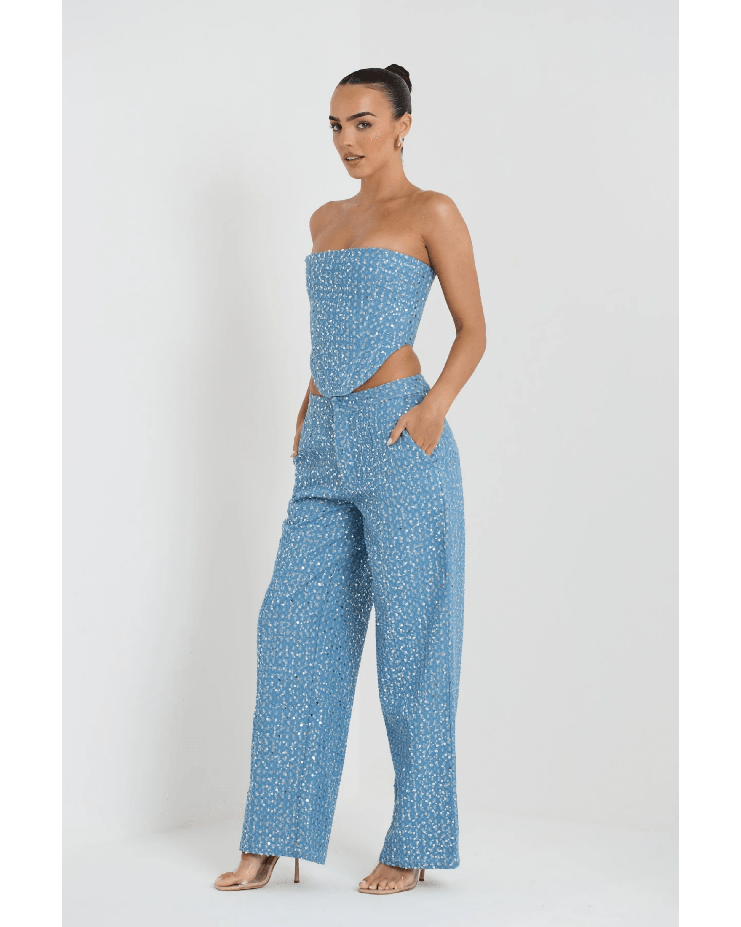 Blue Glaze Maya Co ord Set - Endless - UAE Rental and Resale for Women's Fashion