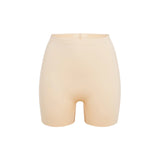 Beige booty boosting shorts with enhanced contouring design — Underhance | Endless UAE