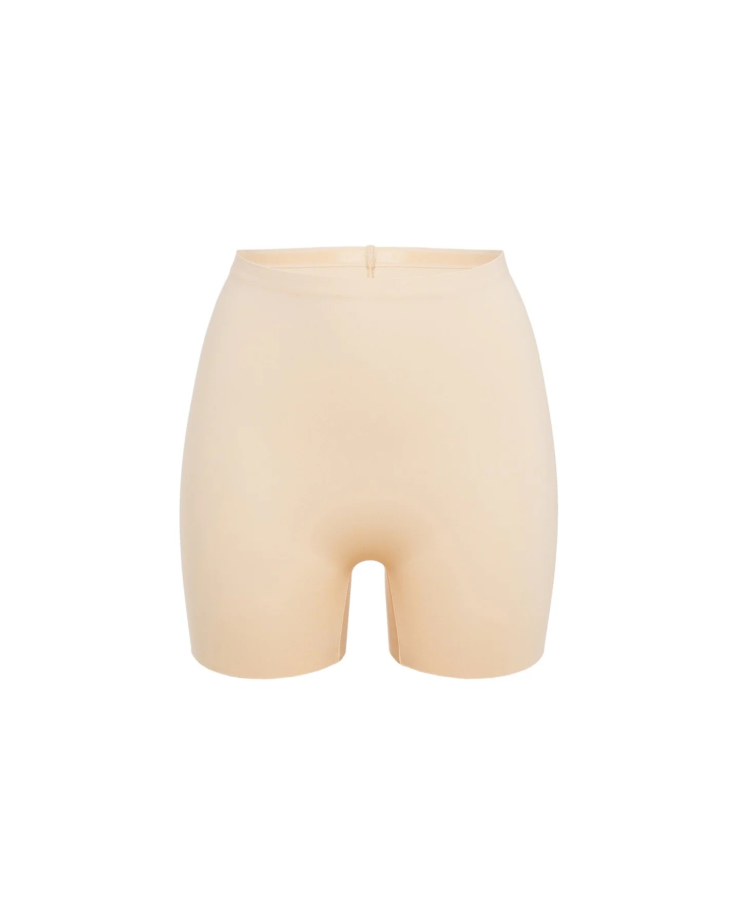 Beige booty boosting shorts with enhanced contouring design — Underhance | Endless UAE