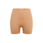 Beige booty boosting shorts with enhanced contouring design — Underhance | Endless UAE