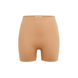 Beige booty boosting shorts with enhanced contouring design — Underhance | Endless UAE
