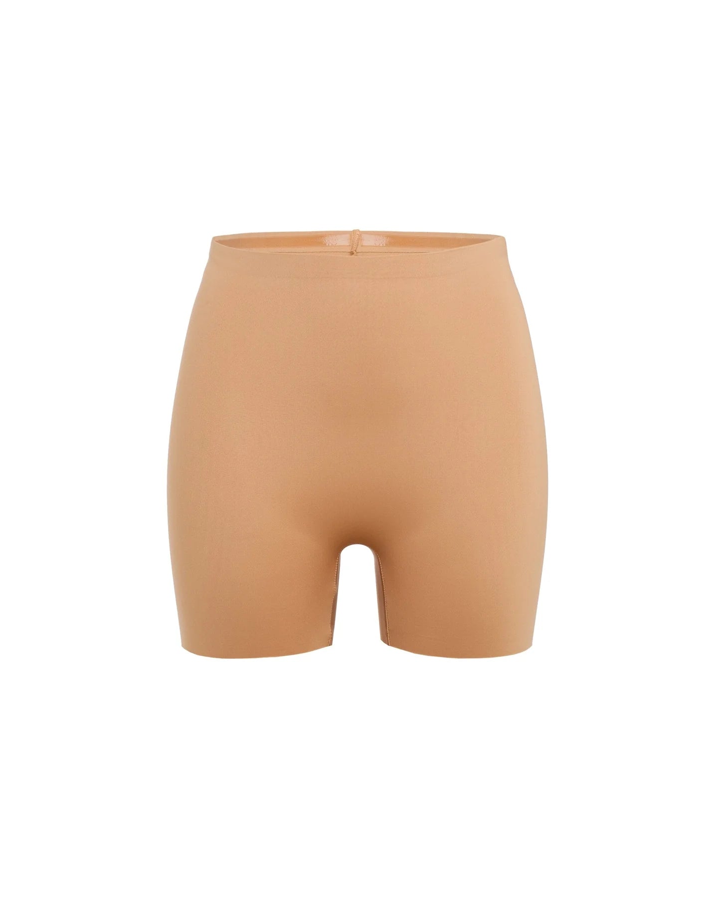 Beige booty boosting shorts with enhanced contouring design — Underhance | Endless UAE