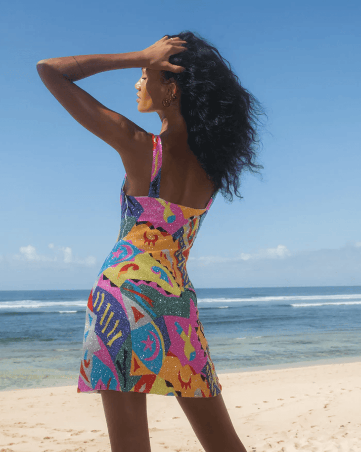 Boston Vibrant Hand-Beaded Dress - Endless - UAE Rental and Resale for Women's Fashion