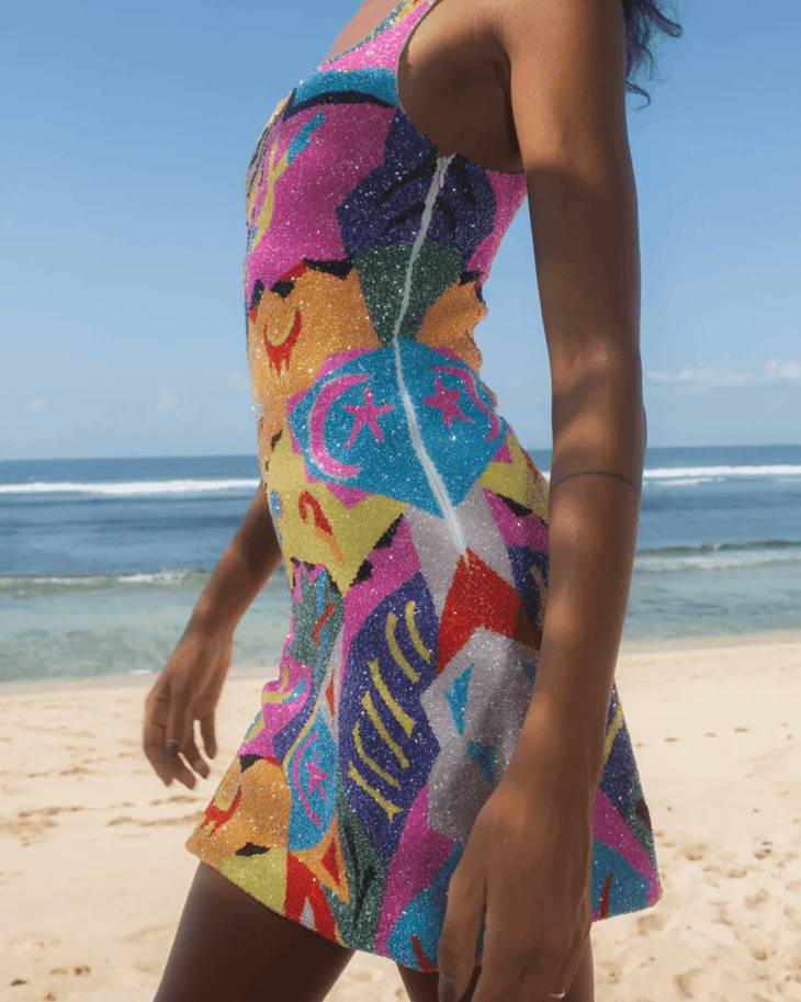 Boston Vibrant Hand-Beaded Dress - Endless - UAE Rental and Resale for Women's Fashion
