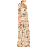 Botanical Herb Print Dress - Endless - UAE Rental and Resale for Women's Fashion