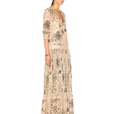 Botanical Herb Print Dress - Endless - UAE Rental and Resale for Women's Fashion