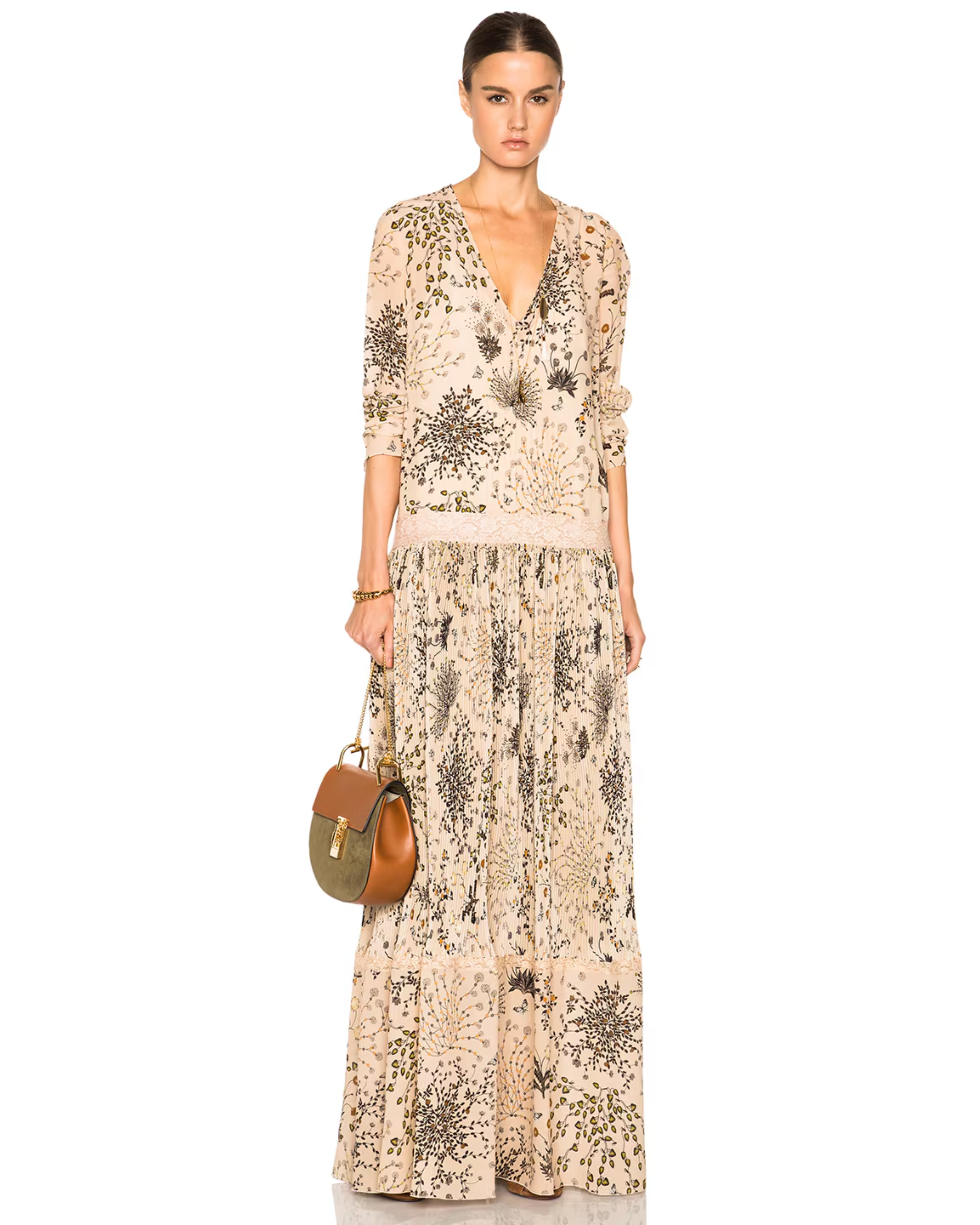 Botanical Herb Print Dress - Endless - UAE Rental and Resale for Women's Fashion