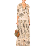 Botanical Herb Print Dress - Endless - UAE Rental and Resale for Women's Fashion