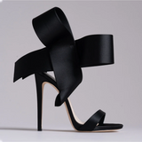 Bow Open-Toe Sandals - Endless - UAE Rental and Resale for Women's Fashion