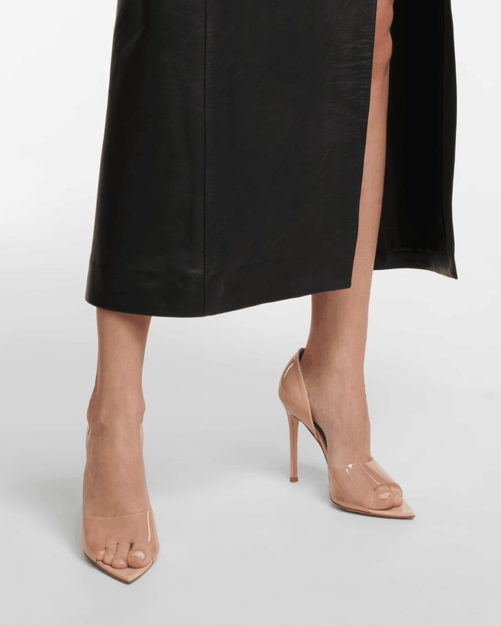 Bree Leather and PVC Peep-Toe Pumps - Endless - UAE Rental and Resale for Women's Fashion
