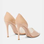 Bree Leather and PVC Peep-Toe Pumps - Endless - UAE Rental and Resale for Women's Fashion