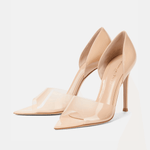 Bree Leather and PVC Peep-Toe Pumps - Endless - UAE Rental and Resale for Women's Fashion