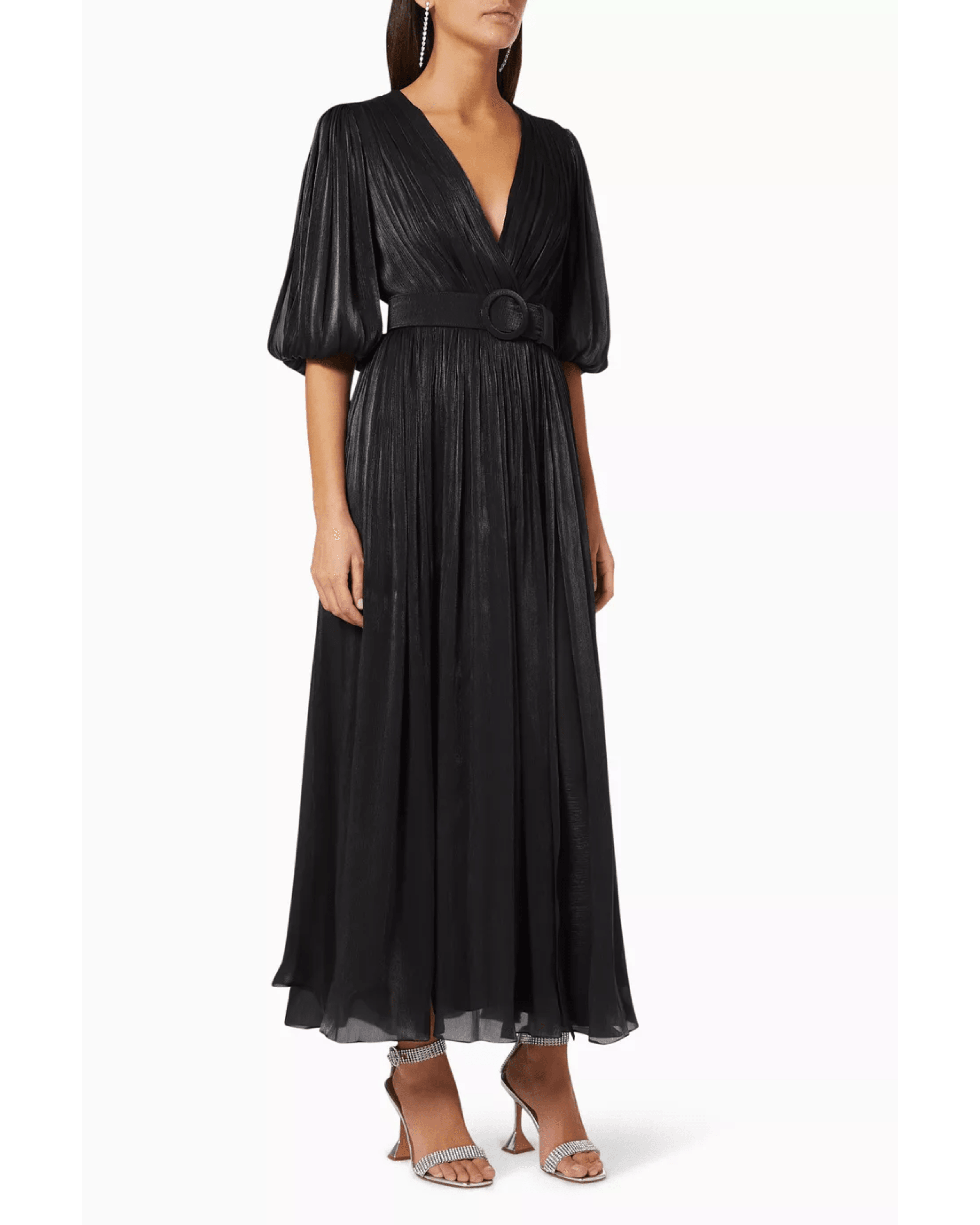 Brennie Lurex Georgette Maxi Dress - Endless - UAE Rental and Resale for Women's Fashion