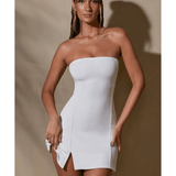 Brielle Bandeau Neckline Mini Dress - Endless - UAE Rental and Resale for Women's Fashion