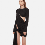 Brigit Draped Mini Dress - Endless - UAE Rental and Resale for Women's Fashion