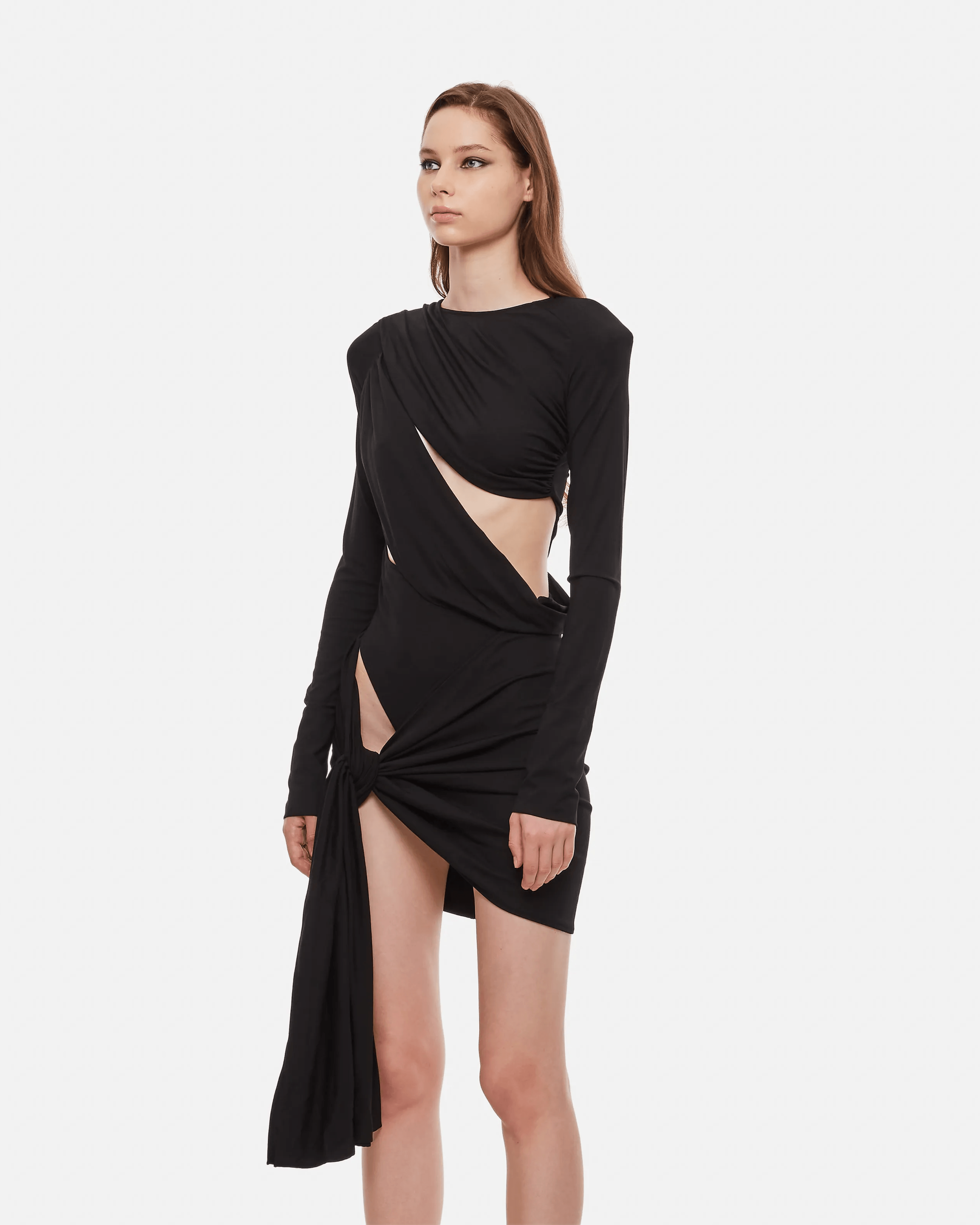 Brigit Draped Mini Dress - Endless - UAE Rental and Resale for Women's Fashion