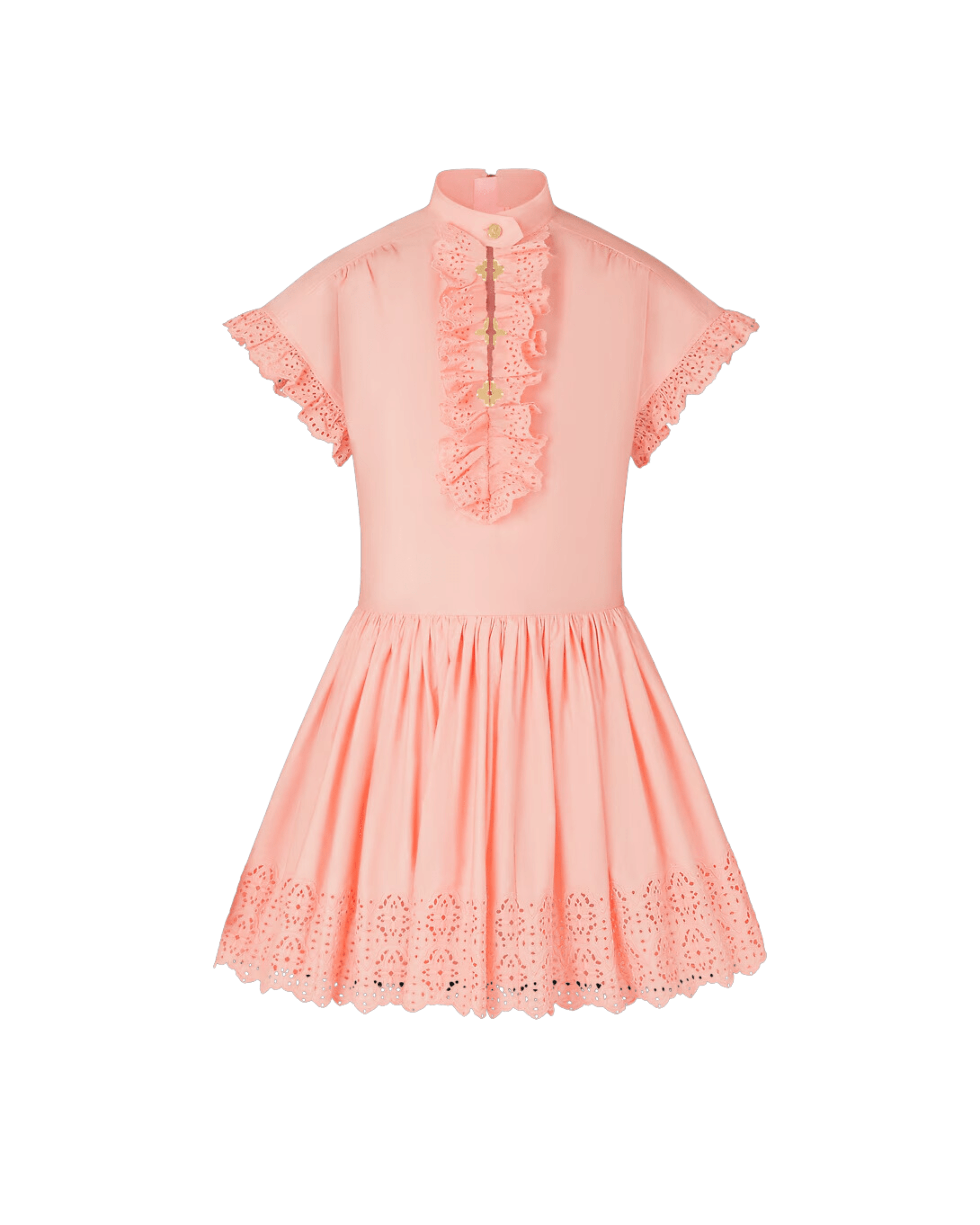 Broderie Anglaise Babydoll Mini Dress - Endless - UAE Rental and Resale for Women's Fashion