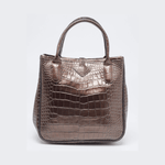 Brown Glaze Croc Embossed Leather Roseau Tote - Endless - UAE Rental and Resale for Women's Fashion