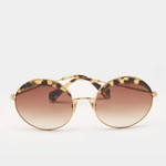 Brown Gradient Tortoise Gold Tone SMU51Q Round Sunglasses - Endless - UAE Rental and Resale for Women's Fashion