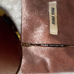 Brown Gradient Tortoise Gold Tone SMU51Q Round Sunglasses - Endless - UAE Rental and Resale for Women's Fashion