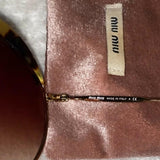 Brown Gradient Tortoise Gold Tone SMU51Q Round Sunglasses - Endless - UAE Rental and Resale for Women's Fashion