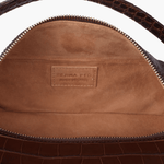 Brown Olivia Crocodile Embossed Leather Box Bag - Endless - UAE Rental and Resale for Women's Fashion