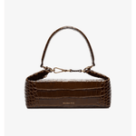 Brown Olivia Crocodile Embossed Leather Box Bag - Endless - UAE Rental and Resale for Women's Fashion