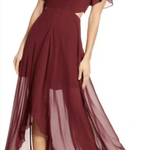 Burgundy Cut-out Maxi Dress - Endless - UAE Rental and Resale for Women's Fashion