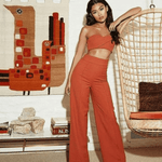 Burnt Orange Co-ord Set - Endless - UAE Rental and Resale for Women's Fashion