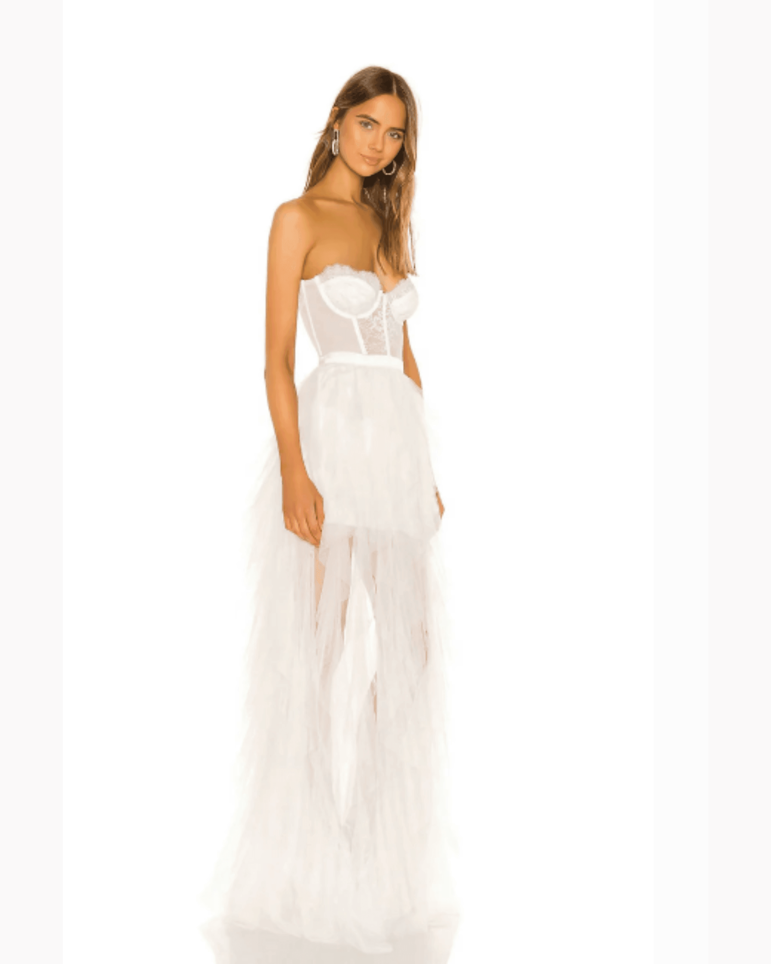 Bustier Gown in White - Endless - UAE Rental and Resale for Women's Fashion